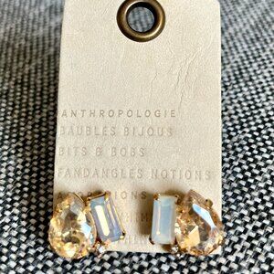Anthropologie Ember Earrings Studs Peach NWT